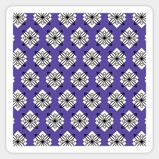 Pretty purple and black minimalist pattern Sticker